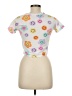 Derek Heart Gray Short Sleeve Top Size 8 - photo 2