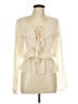 Love Stitch 100% Polyester Ivory Long Sleeve Blouse Size L - photo 1