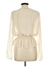 Love Stitch 100% Polyester Ivory Long Sleeve Blouse Size L - photo 2