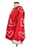 Easel 100% Polyester Hearts Red Pullover Sweater Size L - photo 5