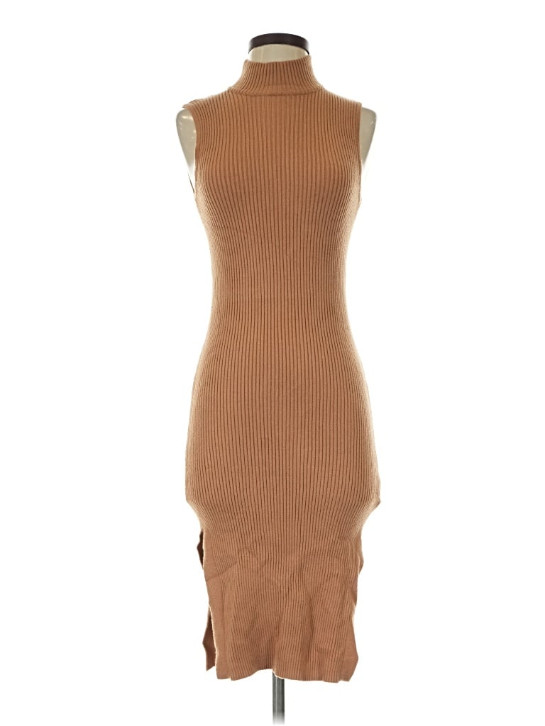 Pre-owned M Magaschoni Cocktail Dress In Brown