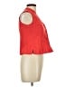 In Moda Red Sleeveless Button-Down Shirt Size 10 - photo 4