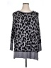 wonderly 100% Rayon Animal Print Gray Pullover Sweater Size XL - photo 1