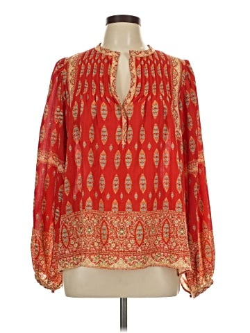 Rose + Olive Long Sleeve Blouse (view 1)