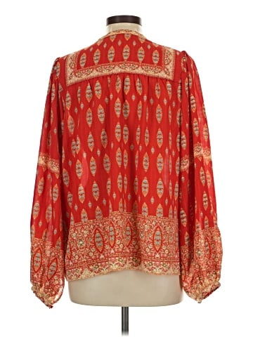 Rose + Olive Long Sleeve Blouse (view 2)