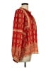 Rose + Olive Red Long Sleeve Blouse Size L - photo 4