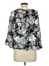 BCX 100% Polyester Blue 3/4 Sleeve Blouse Size L - photo 2