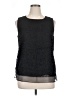 Talbots 100% Silk Black Sleeveless Silk Top Size 16 - photo 1
