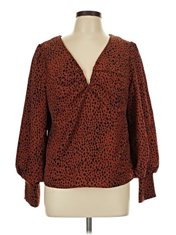 Skies Are Blue Long Sleeve Blouse (view 1)