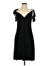 VERTIGO Solid Black Cocktail Dress Size L - photo 1