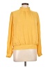 Ann Taylor LOFT 100% Polyester Yellow Long Sleeve Blouse Size L - photo 1