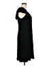 VERTIGO Solid Black Cocktail Dress Size L - photo 4