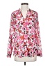 Kut from the Kloth 100% Polyester Floral Pink Long Sleeve Blouse Size S - photo 1