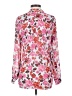 Kut from the Kloth 100% Polyester Floral Pink Long Sleeve Blouse Size S - photo 2