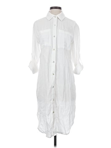 Magaschoni 3/4 Sleeve Button-Down Shirt (view 1)