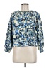 Ann Taylor 100% Cotton Floral Blue Pullover Sweater Size M - photo 1