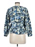 Ann Taylor 100% Cotton Floral Blue Pullover Sweater Size M - photo 2