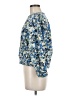 Ann Taylor 100% Cotton Floral Blue Pullover Sweater Size M - photo 5