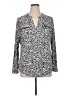 INC International Concepts Silver Long Sleeve Blouse Size 1X - photo 1