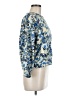 Ann Taylor 100% Cotton Floral Blue Pullover Sweater Size M - photo 4