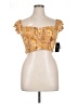 Volcom 100% Viscose Gold Tube Top Size XL - photo 1