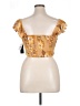 Volcom 100% Viscose Gold Tube Top Size XL - photo 2