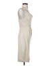 Bebe Solid Ivory Casual Dress Size S - photo 4