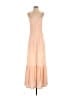 Aqua 100% Polyester Tan Casual Dress Size S - photo 1