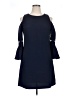 Eliza J Solid Blue Casual Dress Size 14 - photo 1