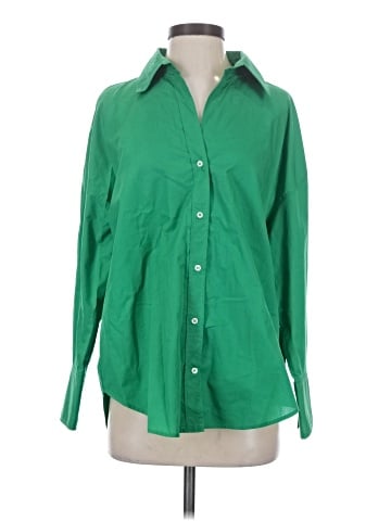 Zara Long Sleeve Button-Down Shirt (view 1)