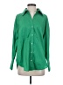 Zara Green Long Sleeve Button-Down Shirt Size S - photo 1