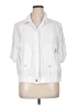 DKNY White 3/4 Sleeve Button-Down Shirt Size XL - photo 1