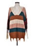 Miracle Color Block Brown Pullover Sweater Size S - photo 1