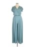 Halara 100% Polyester Solid Teal Jumpsuit Size L - photo 1
