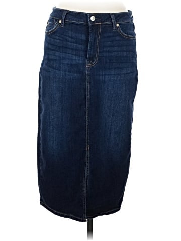 7 For All Mankind Denim Skirt (view 1)