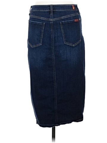 7 For All Mankind Denim Skirt (view 2)