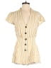 Lumiere 100% Cotton Stripes Yellow Romper Size M - photo 1