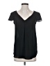 Maeve 100% Polyester Black Short Sleeve Blouse Size 2 - photo 1