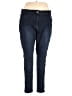 Evans Solid Blue Jeggings Size 22 - photo 1
