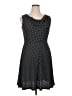En Focus Studio Polka Dots Black Casual Dress Size 14 - photo 1