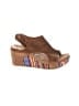 Very G Brown Wedges Size 7 - photo 1