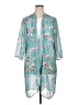 Serengeti 100% Polyester Teal Kimono Size 1X - photo 1
