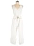 Mystree Stripes Ivory Jumpsuit Size L - photo 1
