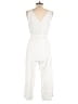Mystree Stripes Ivory Jumpsuit Size L - photo 2