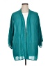 Collective Concepts 100% Polyester Teal Kimono Size 1X - photo 1