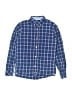 H&M L.O.G.G. Plaid Blue Long Sleeve Button-Down Shirt Size 10 - 11 - photo 1