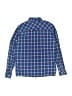 H&M L.O.G.G. Plaid Blue Long Sleeve Button-Down Shirt Size 10 - 11 - photo 2