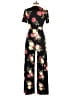 Windsor Floral Black Jumpsuit Size L - photo 2
