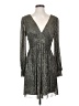 Trina Turk Metallic Silver Cocktail Dress Size 4 - photo 1