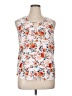 Market and Spruce 100% Polyester White Sleeveless Blouse Size XL - photo 1